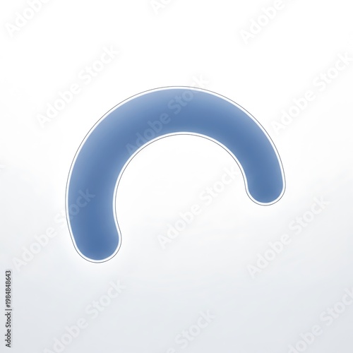 A blue mouthguard on a white background for protection
