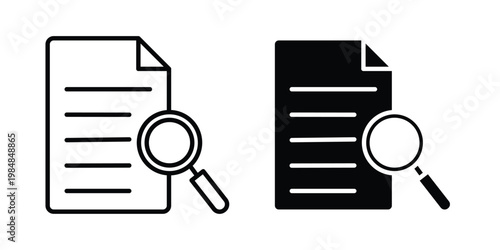 Research icon UI vector. Vector icon set.