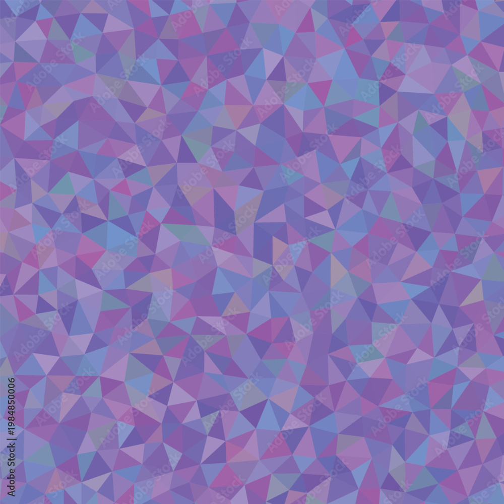 Obraz premium Geometric mosaic background, purple pink blue triangles, abstract polygonal pattern, colorful texture