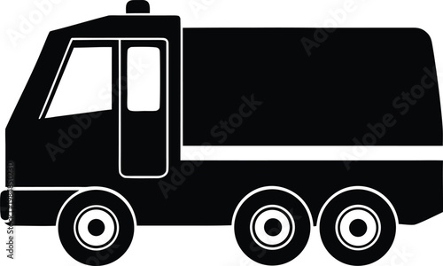 Photography Ice Resurfacer Vehicle silhouette vector art illustration and minimal black and