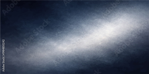 Dark brushed metal texture background with grunge wall pattern featuring smoke clouds and light on a black blank surface backdrop
