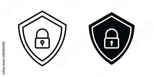 Security lock icon UI vector. Vector icon set.