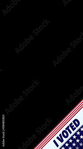 USA Election Voting Banner for vertical Social Media Videos