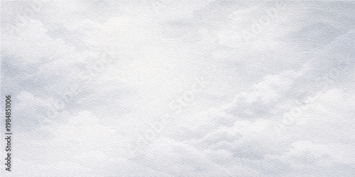 Fluffy white clouds drift across a beautiful clear blue sky on a sunny summer day, creating a bright nature cloudscape with a soft light texture in the atmosphere