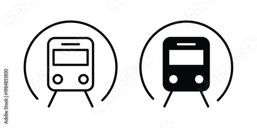 Subway icon UI vector. Vector icon set.