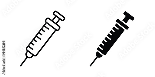 Syringe icon UI vector. Vector icon set.