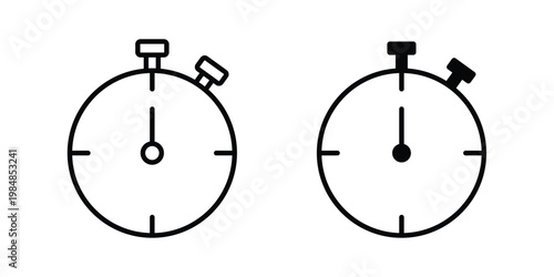 Timer icon UI vector. Vector icon set.