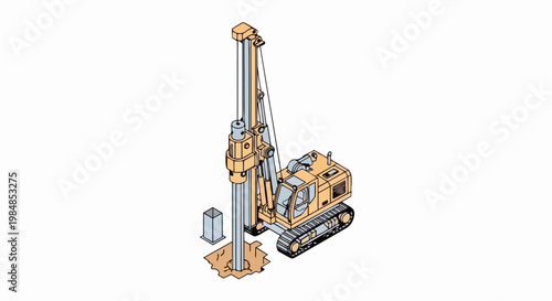 Isometric Piling Rig and Rotary Drilling Machine for Foundation Construction