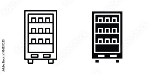 Vending machine icon UI vector. Vector icon set.