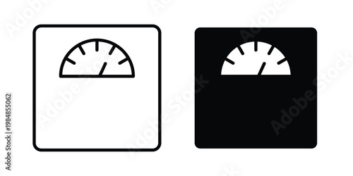 Weight scale icon UI vector. Vector icon set.
