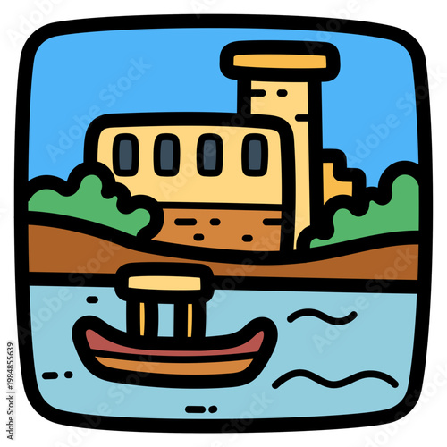 nile river illustration