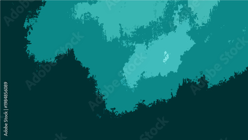 Vector Azure Abstract Artistic rendition of layered marine-toned gradients, creating a serene and captivating atmospheric effect.