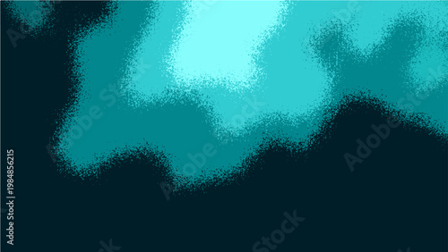 Vector Abstract composition in various shades of teal creates a subtle aesthetic and smooth brushstroke.