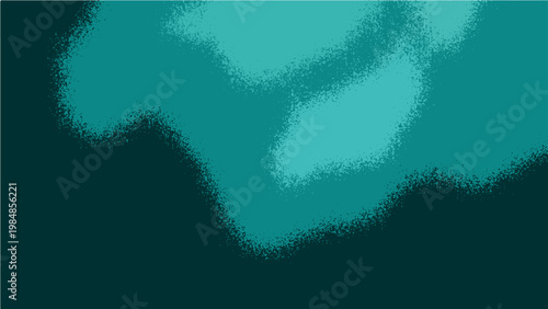 Vector Abstract art with various shades of turquoise tones and creative designs with a smooth gradient effect