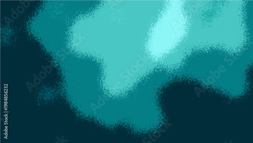 Vector Mysterious teal clouds floating in shadowy darkness, artistic abstract, evoking emotion of deep sea, dark ocean, and serene depth