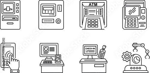 Cute Cartoon Zoo Animals and Marine Life Character Vector Icon Set