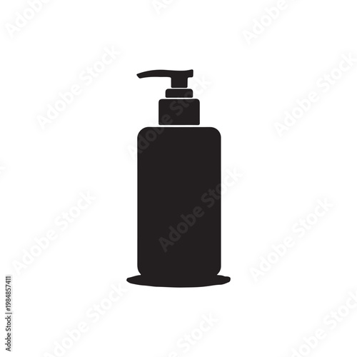 AdoCosmetic bottle silhouette vector flat illustration design.be Illustrator Artwork