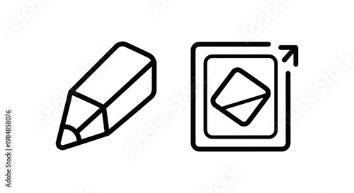Sharpen tool and sharpen filter icons with software technology precision enhancement processing adjustment illustration creation sharpness definition improvement