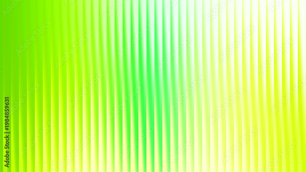 Fototapeta premium Abstract vertical ribbed background showcasing a luminous gradient from bright yellow and orange to soft pastel blue and lilac, evoking a cheerful and airy atmosphere.