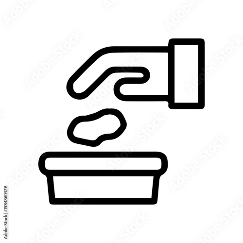 Hand dropping something