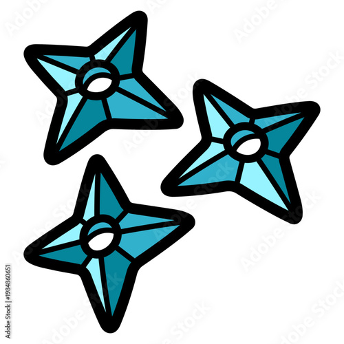 shuriken illustration