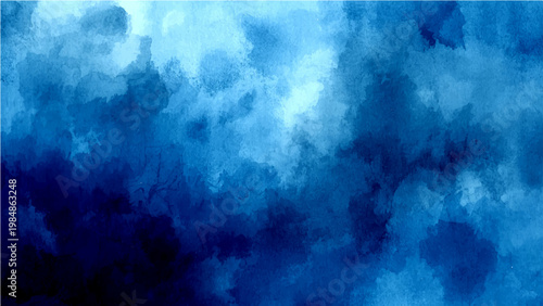 Mysterious abstract blue cloudscape evokes a tranquil sky and dreamy artistic pattern and fluid shades and a peaceful visual journey a gentle watercolor effect and captivating design.