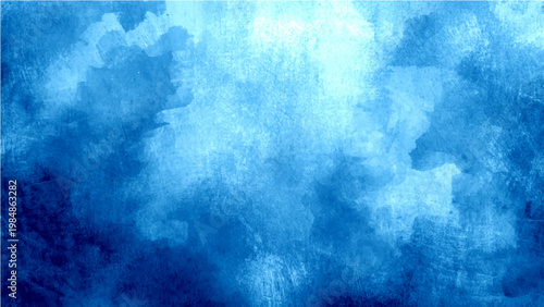 Abstract watercolor painting textured blue gradient and ethereal artistic background and flowing fluid effect serene and tranquil mood for design calm and peaceful backdrop.