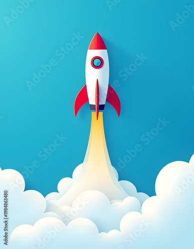 Stylized Representation of a Startup's Journey from Idea to Success