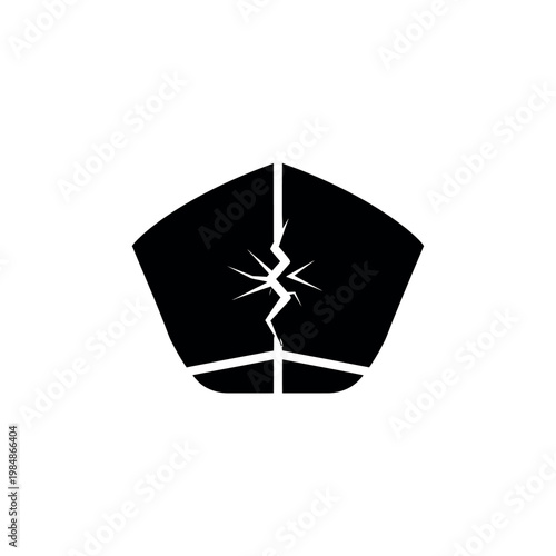 Cracked Pentagon Symbol.