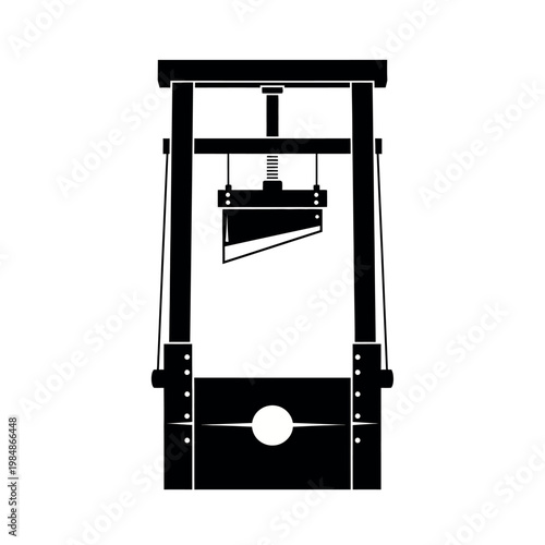 Guillotine device for execution method.