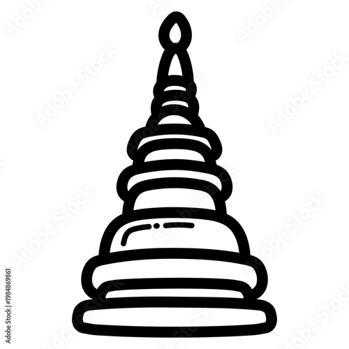 pagoda illustration