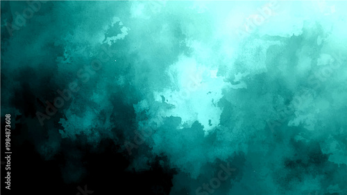 Vector An abstract cloudscape rendering a dreamlike ambiance. Evoking a sense of serenity. Featuring gradients of teal and light, representing the ethereal.