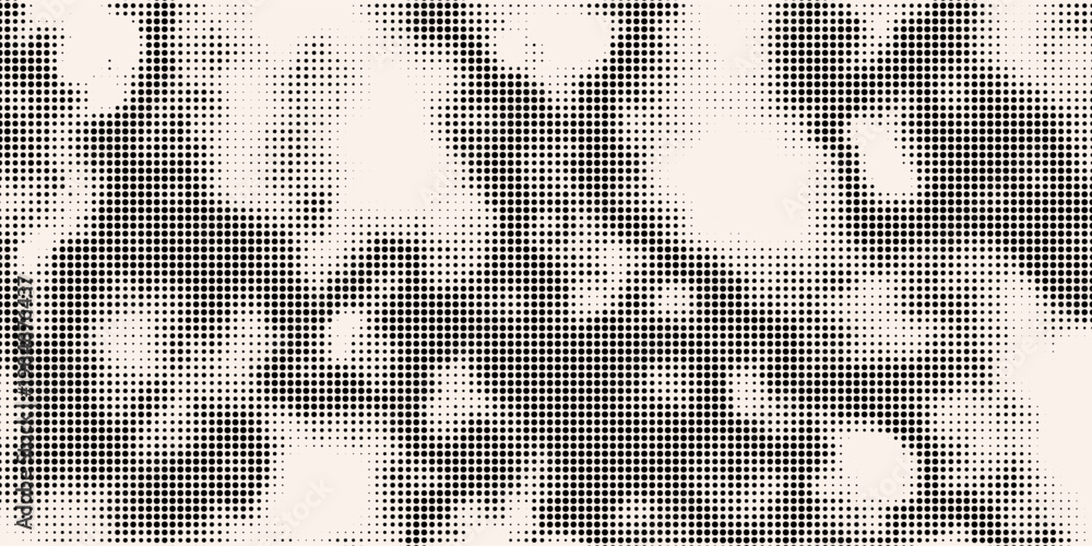 Fototapeta premium isolated background black polka dot grunge texture. Abstract small polka dot pattern. Vector