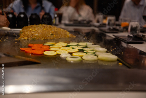 Hibachi grilled vegetables