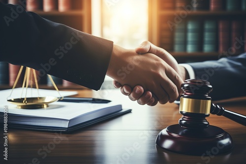 Effective partnership  businessman, attorney, and client engaging in legal service discussions