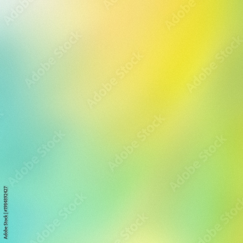 Fresh green summer vacation gradient background with grain