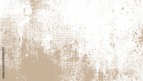 Brown grunge texture with white background and distressed effect overlay abstract design element