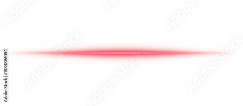 Creative red flare light laser beam ray effect isolated PNG