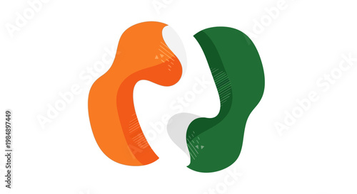 Two Interlocking Plastic Dental Mouthguards.