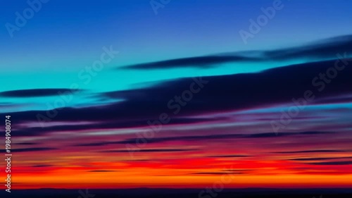 Vibrant Sunset Sky with Colorful Clouds