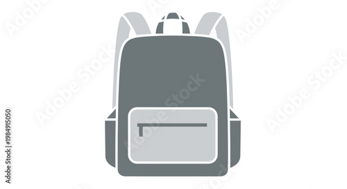 Modern backpack design illustration isolated against white background
