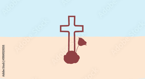 Christian, cross symbol, red blood, war, conflict, violence, death, spirituality, faith