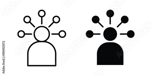 Ability icon and symbol. Vector icons set