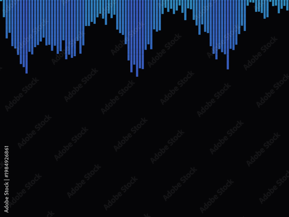 Naklejka premium Sound Equalizer Audio Frequency Bar Pattern Design