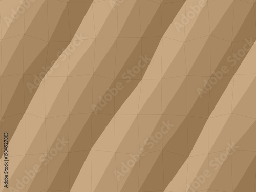 Paper Fold Origami Angular Facet Pattern Design