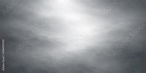 A dramatic skyscape capturing the ethereal dance of sunlight filtering through dense, moody clouds, resulting in a monochromatic spectacle of nature's raw power.