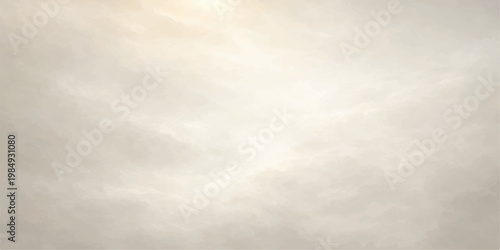 A serene skyscape filled with soft clouds, basking in the diffused light, evokes a sense of calm and tranquility.
