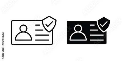 KYC icon and symbol. Vector icons set