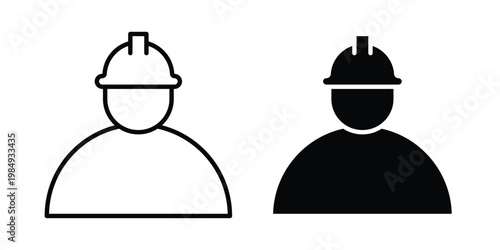 Labour icon and symbol. Vector icons set