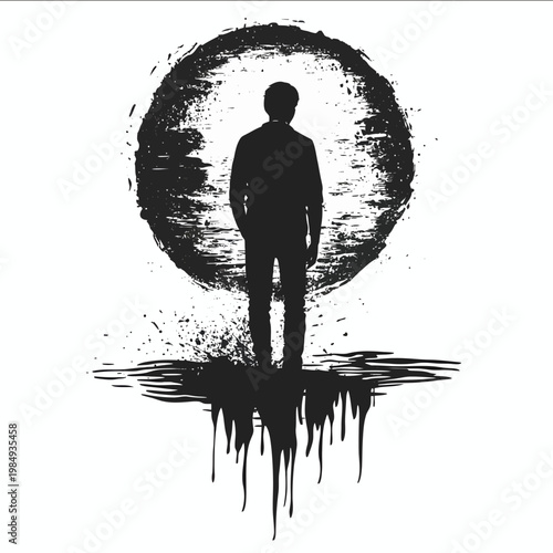 vector Pen silhouette black on white background simple shapes svg vector graphic